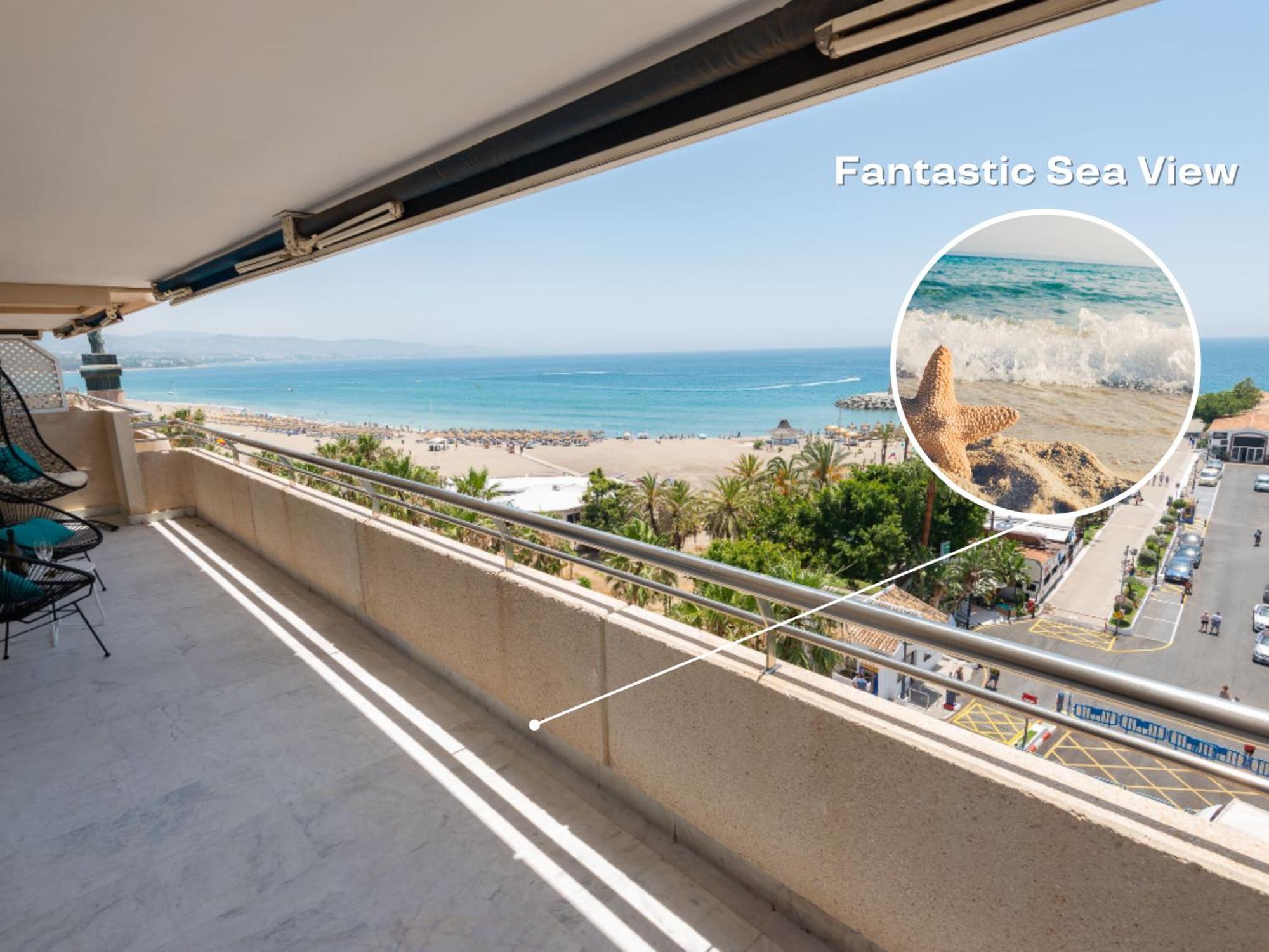 Apartment Vacation I Puerto Banus Sea Front, View, 24-7 Security, Pool